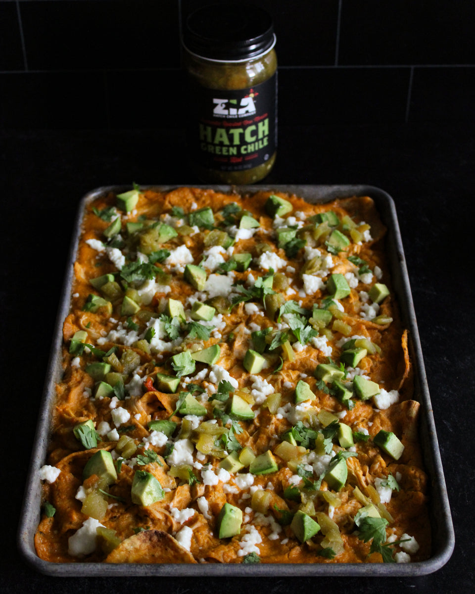Hatch Green Chile Sheet Pan Chilaquiles &ndash; Zia Hatch Chile Company