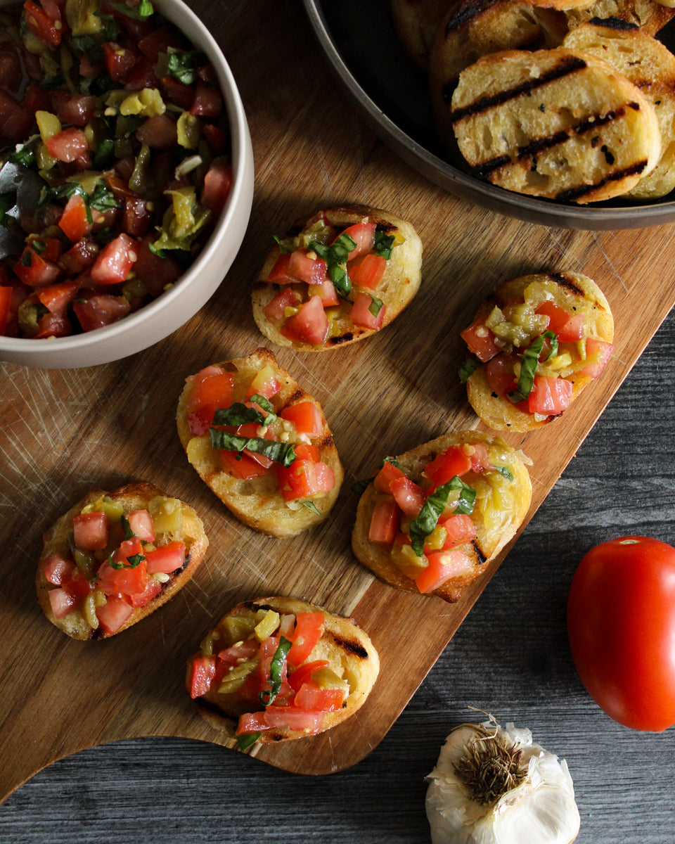 Hatch Green Chile Bruschetta Zia Hatch Chile Company