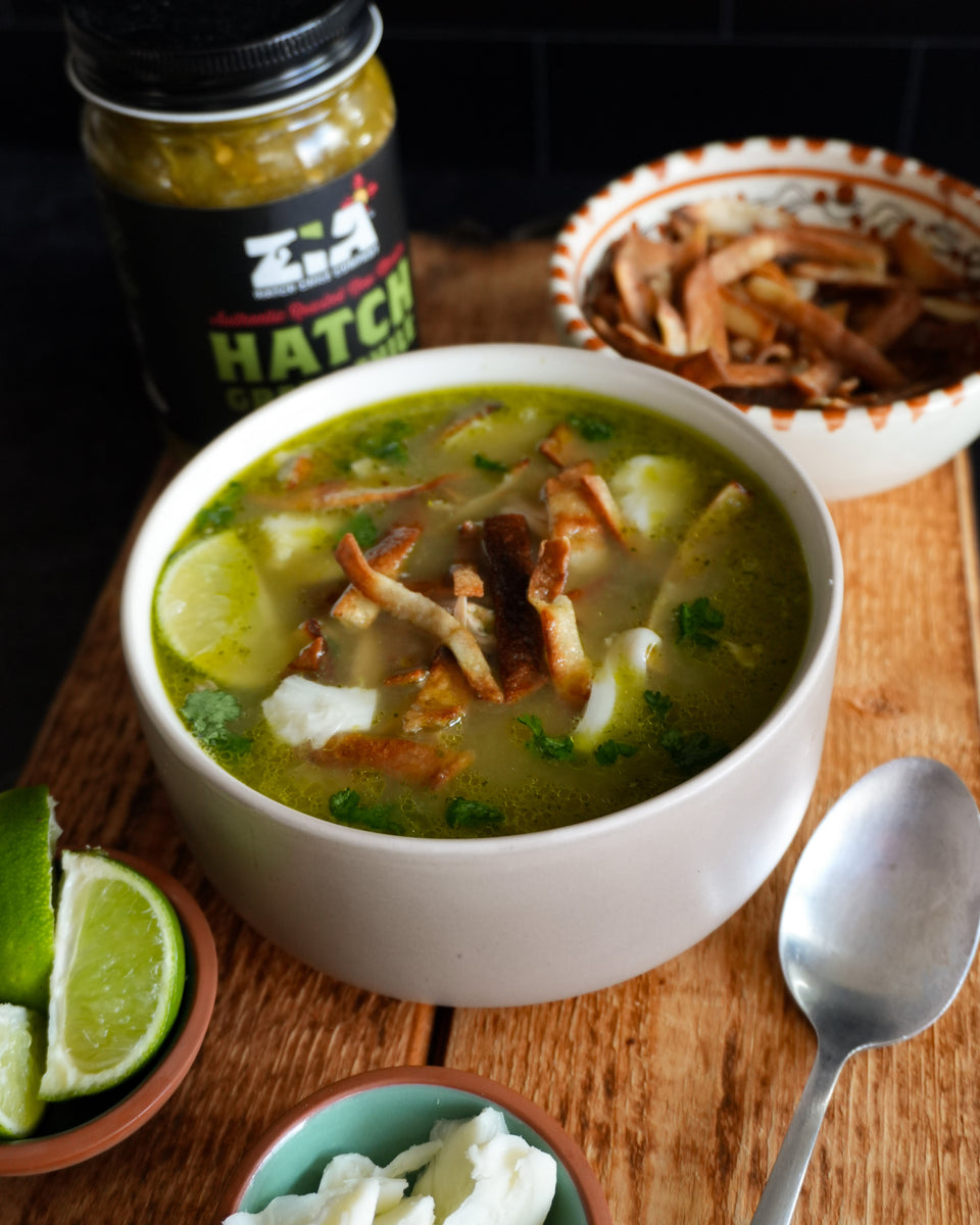 Hatch Green Chile Chicken Tortilla Soup Zia Hatch Chile Company