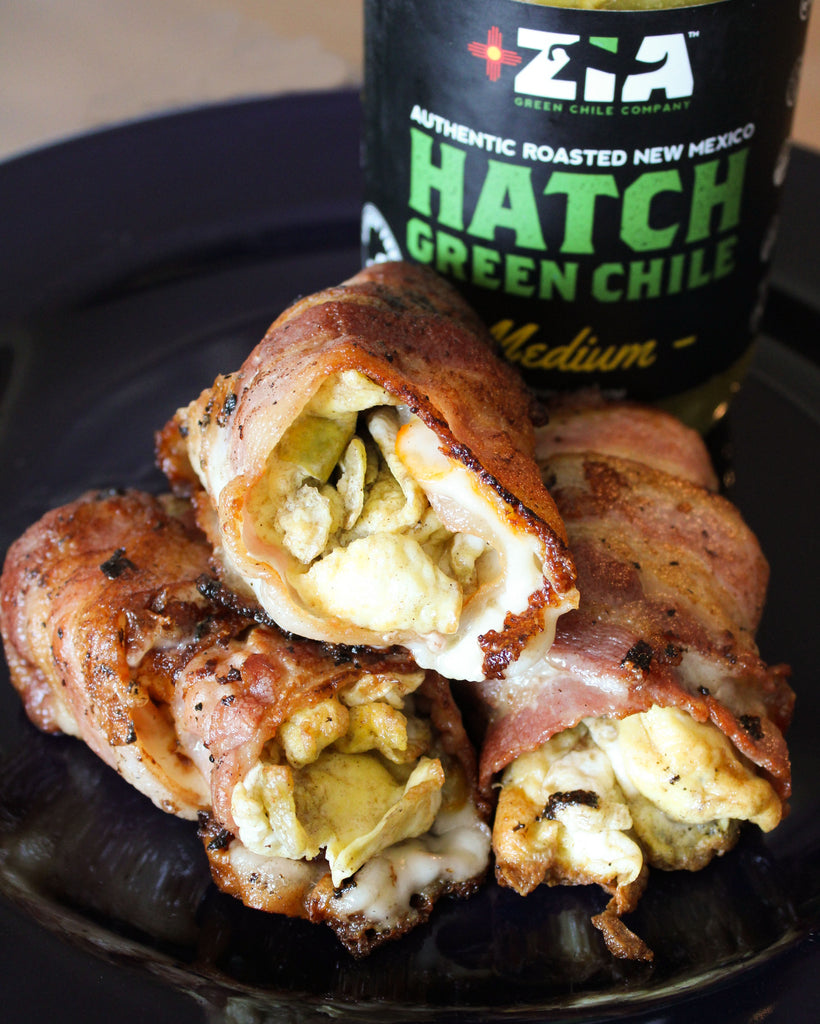 Hatch Green Chile Bacon Egg and Cheese Wraps