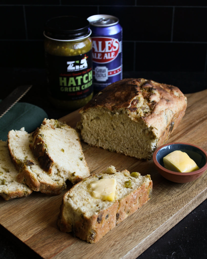 Hatch Green Chile Beer Bread