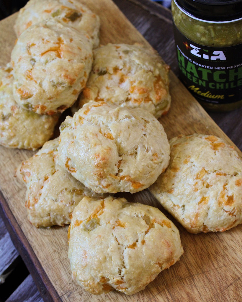 Hatch Green Chile Cheddar Biscuits
