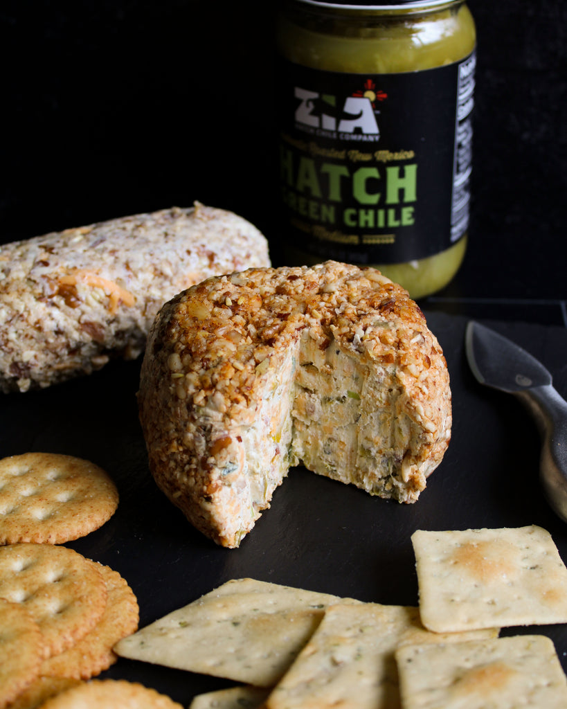 Hatch Green Chile and Spring Onion Cheese Ball