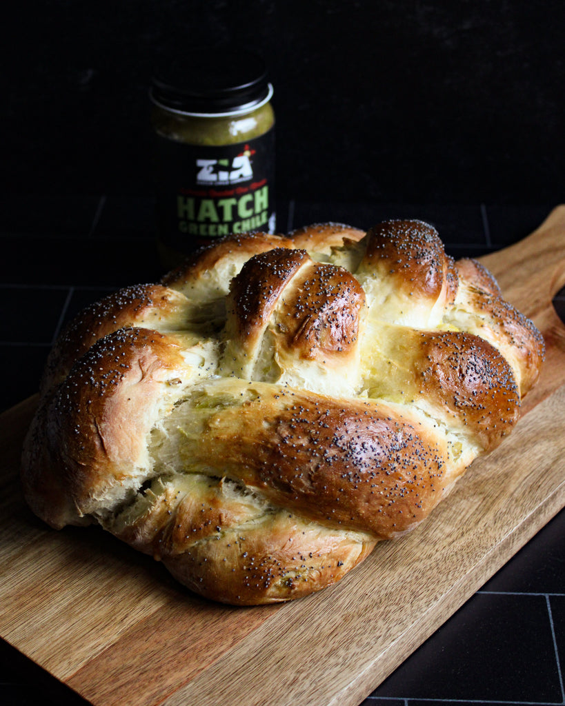 Hatch Green Chile Challah Bread