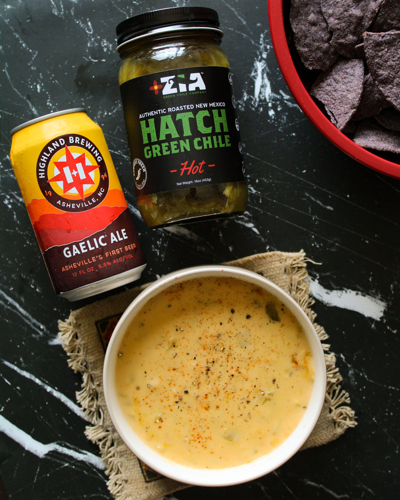 Hatch Green Chile Beer Queso