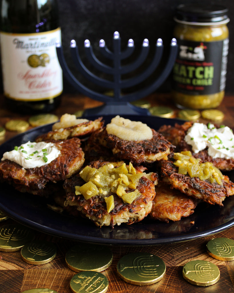 Hatch Green Chile Latkes