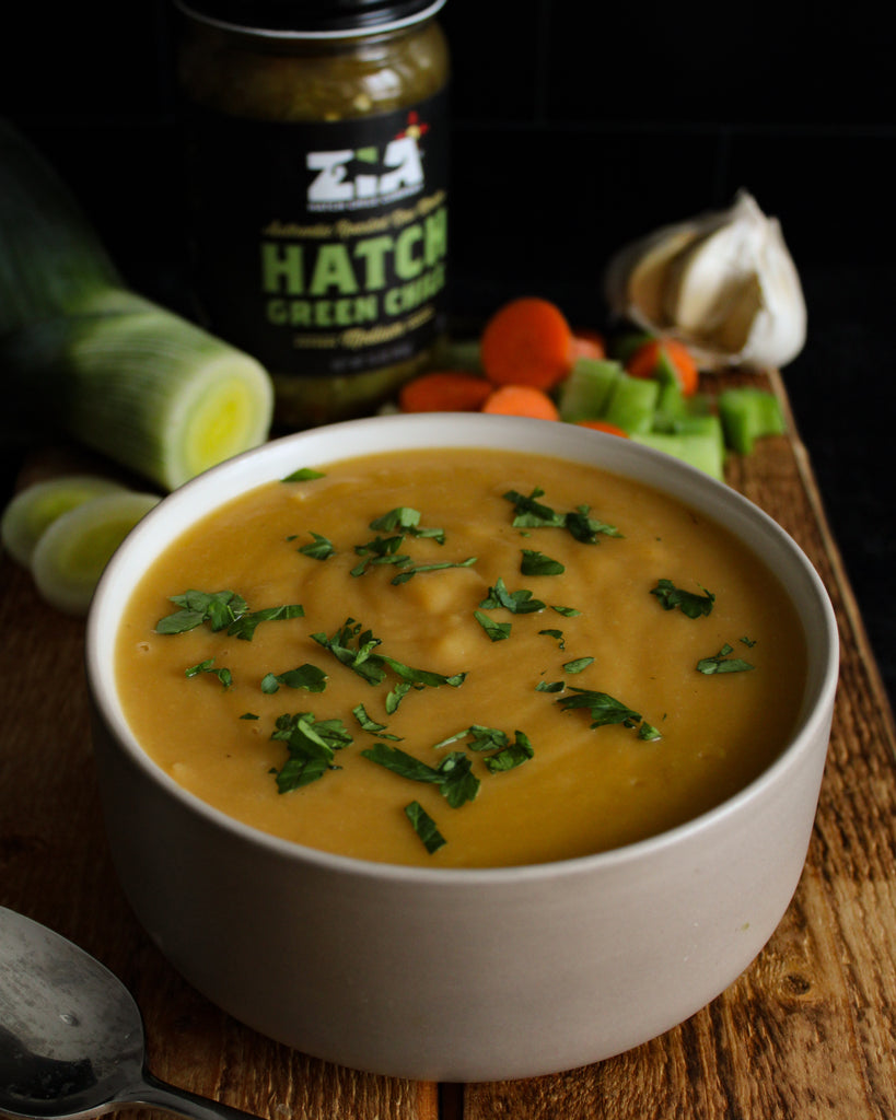 Hatch Green Chile Winter Vegetable Soup