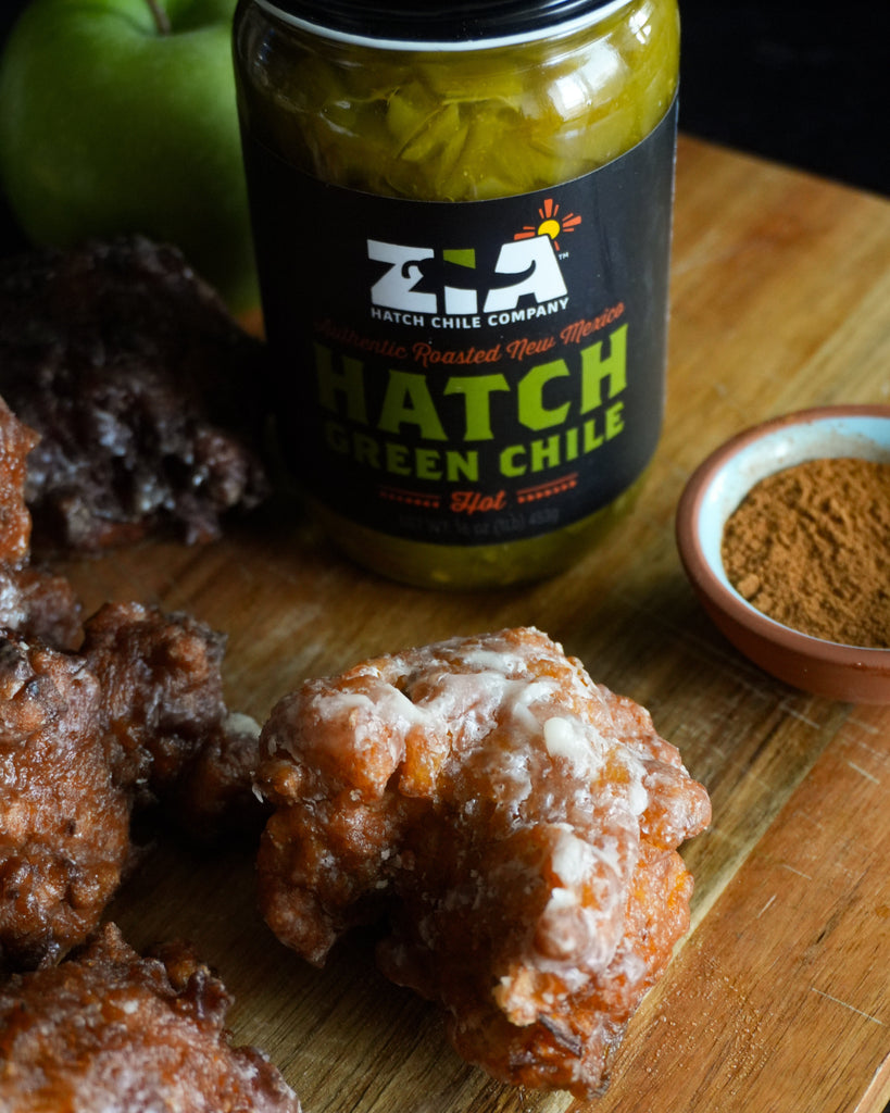 Hatch Green Chile Apple Fritters