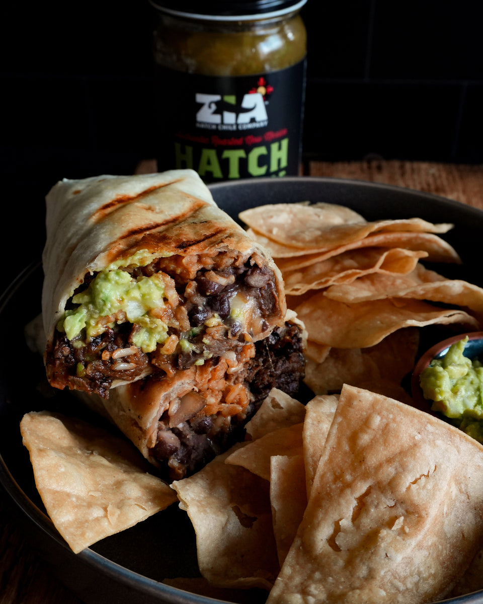 Hatch Green Chile Mission Style Burrito Zia Hatch Chile Company