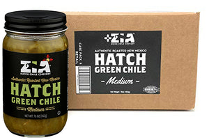 Roasted New Mexico Zia Hatch Green Chile (MEDIUM) - 6 Pack