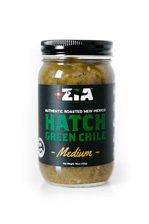 Roasted New Mexico Zia Hatch Green Chile (MEDIUM)