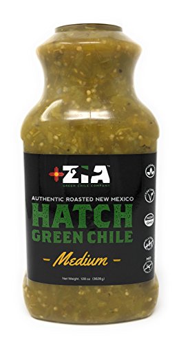 Roasted, Harvest Fresh Medium Hatch Green Chile (128oz Bulk Size)